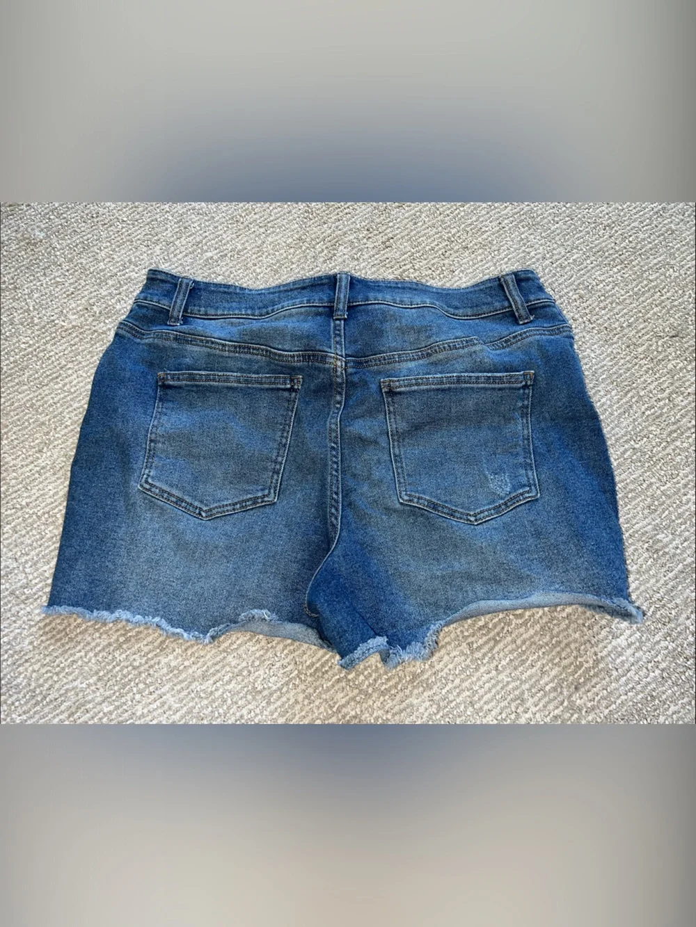 Women’s Distressed Denim Shorts - Blue
